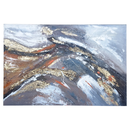 Quadro 100x150 cm impulso astratto moderno dipinto a rilievo materico