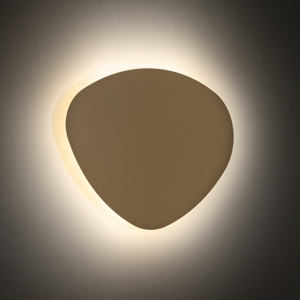Applique design moderna 49 cm luce indiretta metallo sabbia