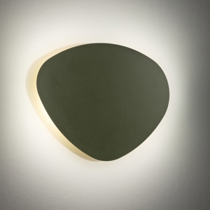Applique da parete verde 39 cm luce indiretta design moderna