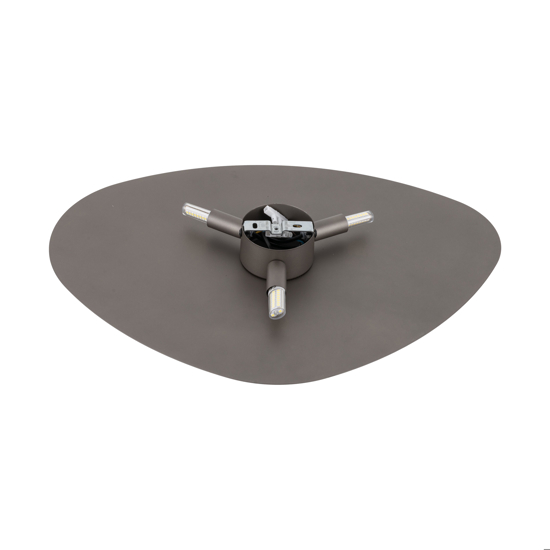 Applique da parete 49 cm marrone design sagomato moderno