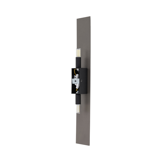Applique marrone design moderna 50 cm luce indiretta