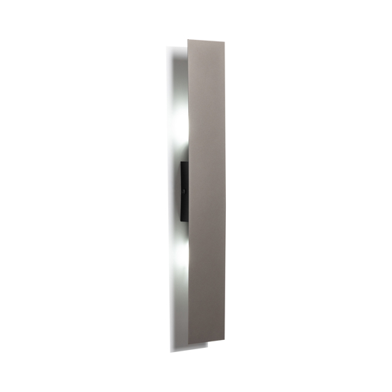 Applique marrone design moderna 50 cm luce indiretta