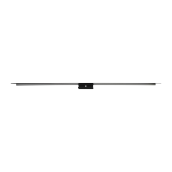 Applique da parete orizzontale verticale nera led 8w 3000k 1000 cm moderno