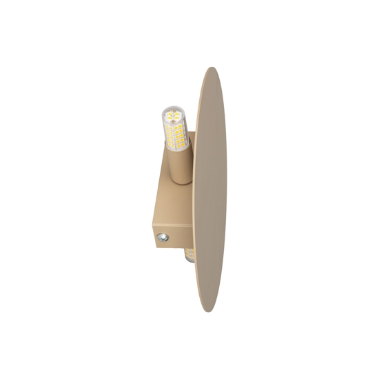 Applique cerchio sabbia 20 cm rotondo moderno luce indiretta