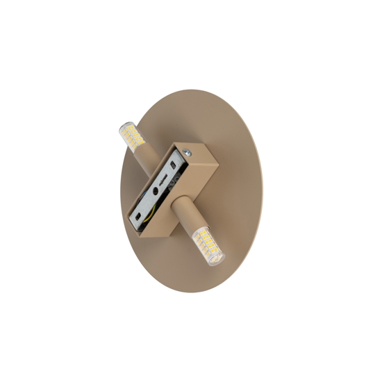 Applique cerchio sabbia 20 cm rotondo moderno luce indiretta