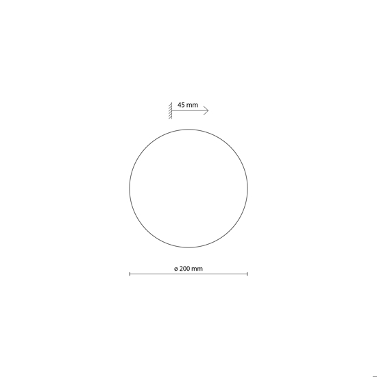 Applique cerchio sabbia 20 cm rotondo moderno luce indiretta