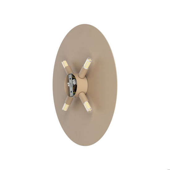 Applique cerchio sabbia 40 cm rotondo in metallo design moderna