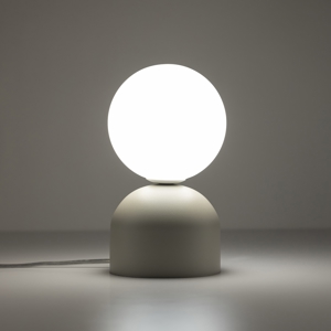 Abat-jour lampada da comodino bianca design moderna