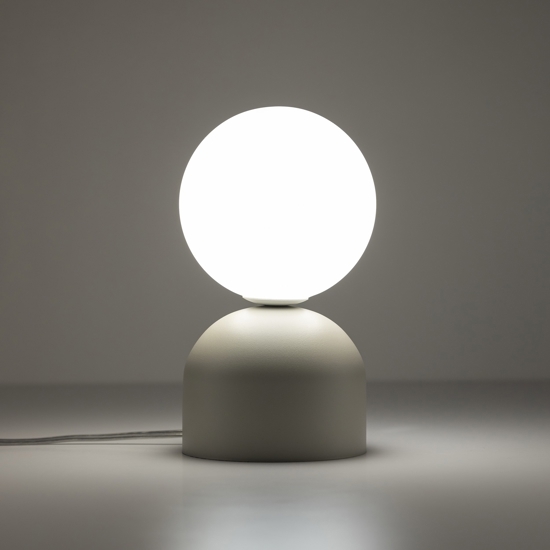 Abat-jour lampada da comodino bianca design moderna
