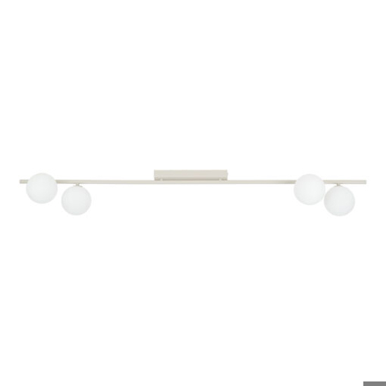 Plafoniera lunga a binario 141 cm colore cachemire moderna per soggiorno cucina