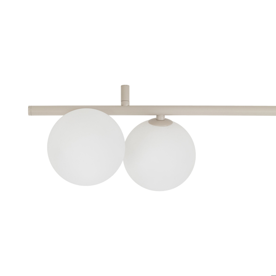 Plafoniera moderna lunga 200 cm da soffitto colore champagne per soggiorno