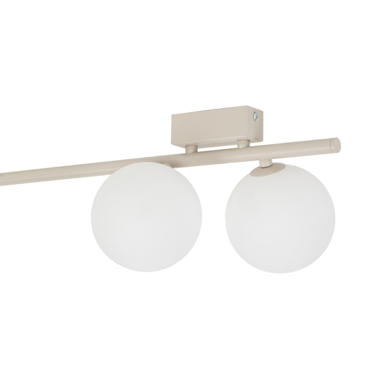 Plafoniera moderna lunga 200 cm da soffitto colore champagne per soggiorno