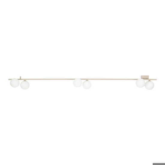 Plafoniera moderna lunga 200 cm da soffitto colore champagne per soggiorno