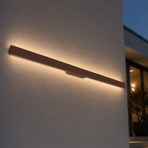 Linea ap d144 ideal lux applique da esterno led 3000k marrone