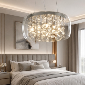 Audi80 sp8 ideal lux lampadario per camera da letto vetro trasparente