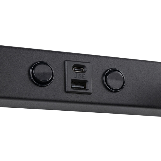 Applique multifunzione con interruttori presa usb nero per comodini camera da letto