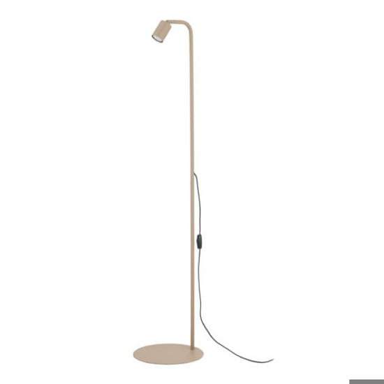 Lampada da terra con faretto piantana da lettura sabbia