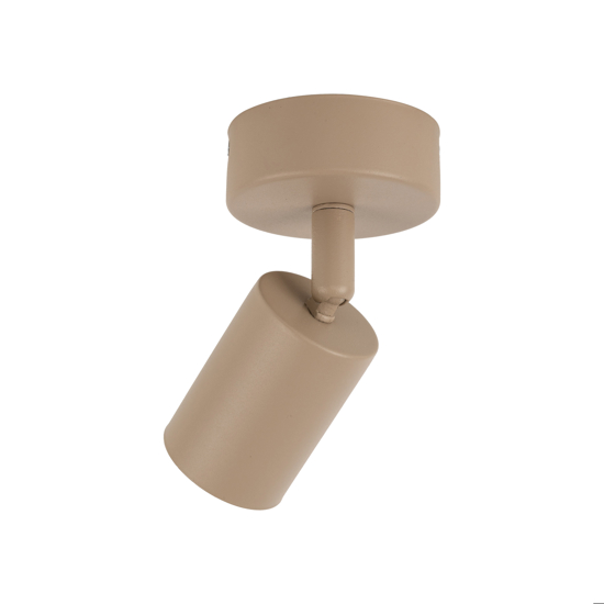 Applique con faretto sabbia orientabile da parete soffitto