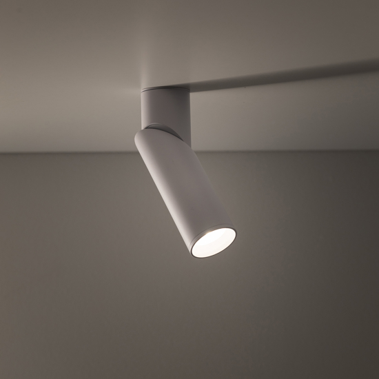 Faretto da soffitto parete bianco orientabile gu10