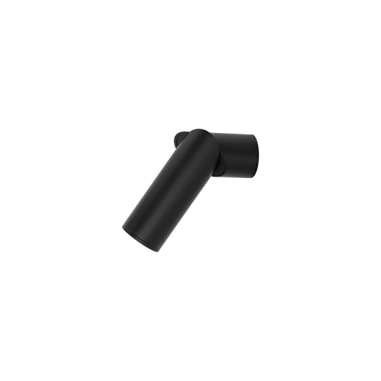 Faretto da soffitto parete cilindro nero orientabile gu10