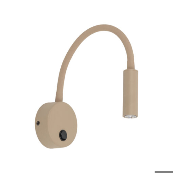 Applique sabbia braccio orientabile per comodino camera da letto