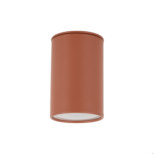 Faretto da soffitto cilindro colore mattone