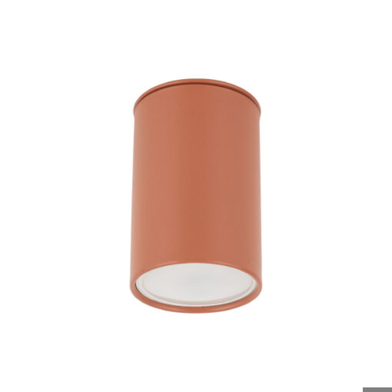 Faretto da soffitto cilindro colore mattone