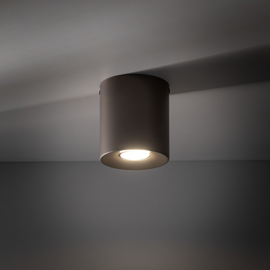 Faretto da soffitto cilindro bronzo