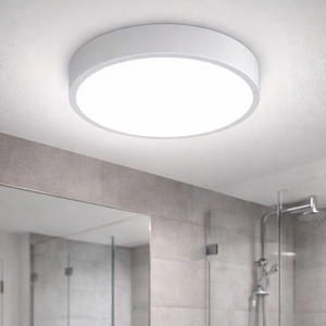 Ideal lux ray pl d40  plafoniera da bagno led 26w 3000k 4000k bianca ip44