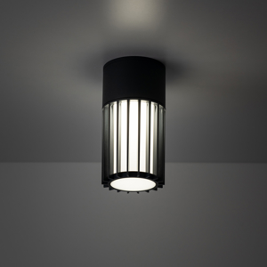 Faretto da soffitto parete per esterno cilindro antracite moderno ip54