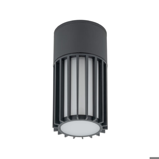 Faretto da soffitto parete per esterno cilindro antracite moderno ip54