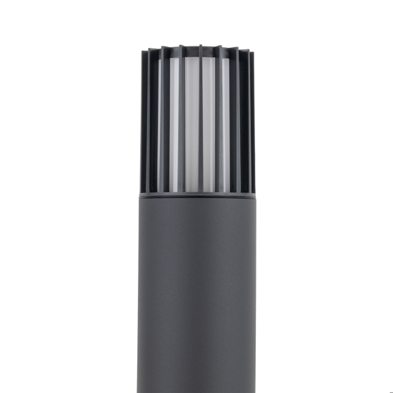 Lampione da giardino grigio antracite cilindro moderno e27 ip54
