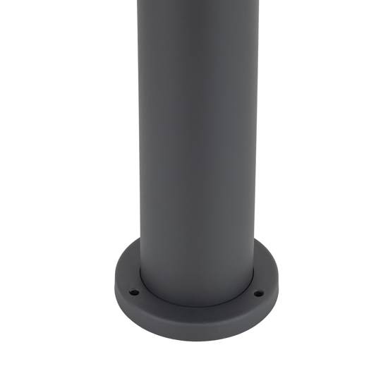 Lampione da giardino grigio antracite cilindro moderno e27 ip54