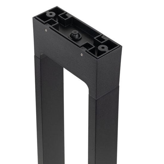 Lampione nero design moderno led 10w 3000k per esterno giardino
