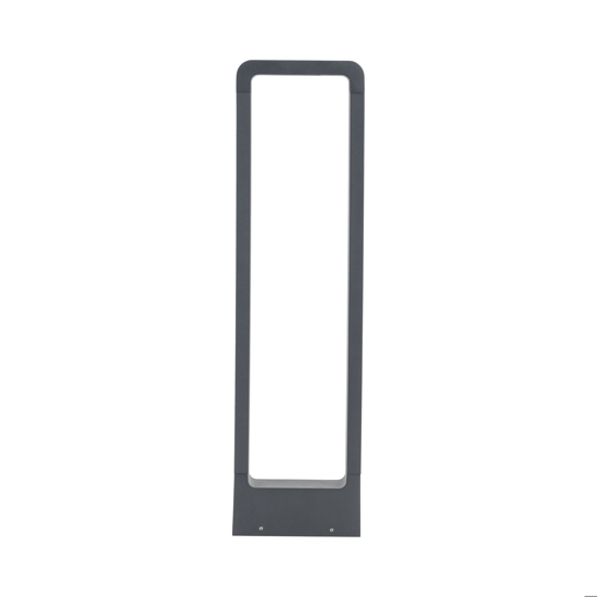 Lampioncino led 10w 3000k design moderno grigio antracite per esterno giardino