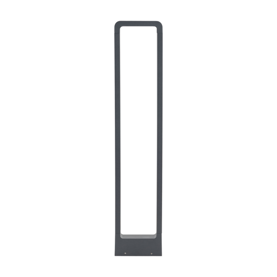 Lampione led 10w 3000k grigio antracite design moderno da giardino ip54