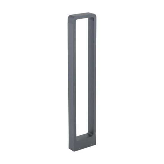 Lampione led 10w 3000k grigio antracite design moderno da giardino ip54
