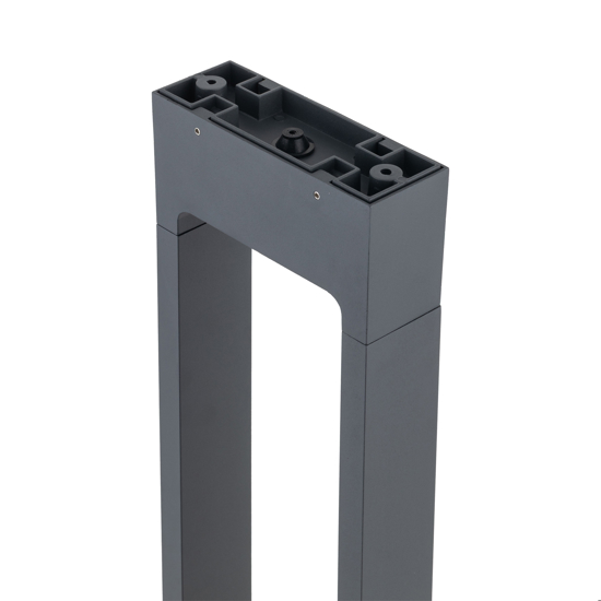 Lampione led 10w 3000k grigio antracite design moderno da giardino ip54