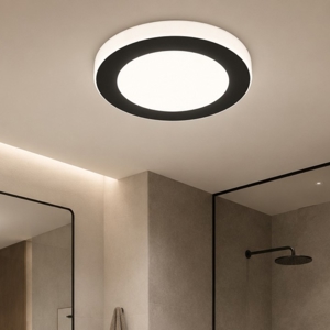 Eglo capri plafoniera da bagno moderna led 3000k ip44