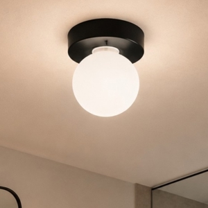 Eglo mosiano plafoniera da bagno minimal con sfera led 3000k ip44