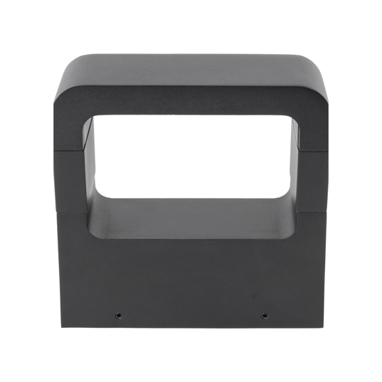 Applique da esterno design moderno grigio antracite led 10w 3000k ip54