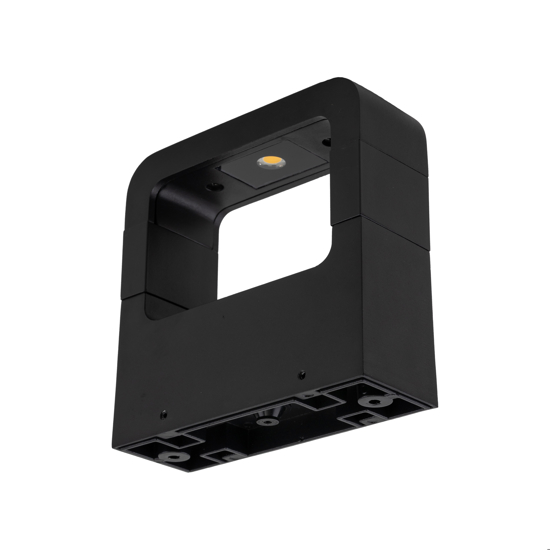 Applique nero design moderno led 10w 3000k ip54