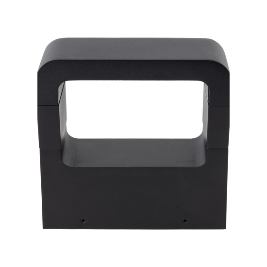 Applique nero design moderno led 10w 3000k ip54