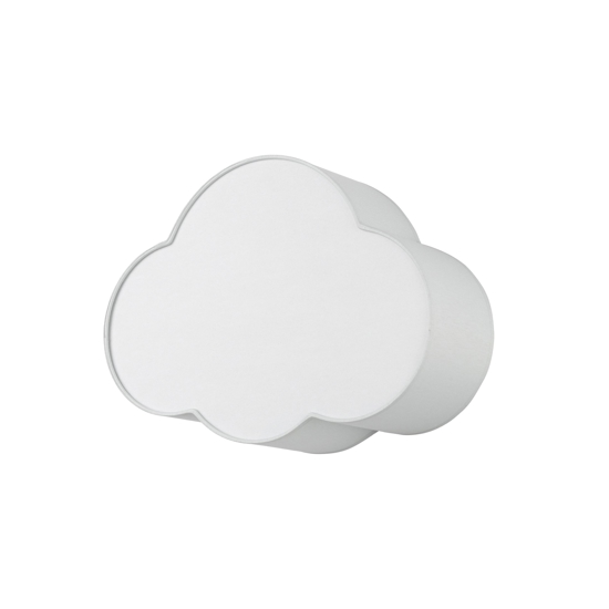 Plafoniera da soffitto nuvola di tessuto grigio 43 cm per camerette moderne