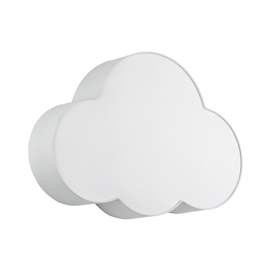 Plafoniera per camerette nuvola di tessuto grigio 63 cm moderna