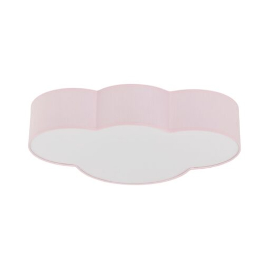Plafoniera per camerette bambina nuvola di tessuto rosa 63 cm