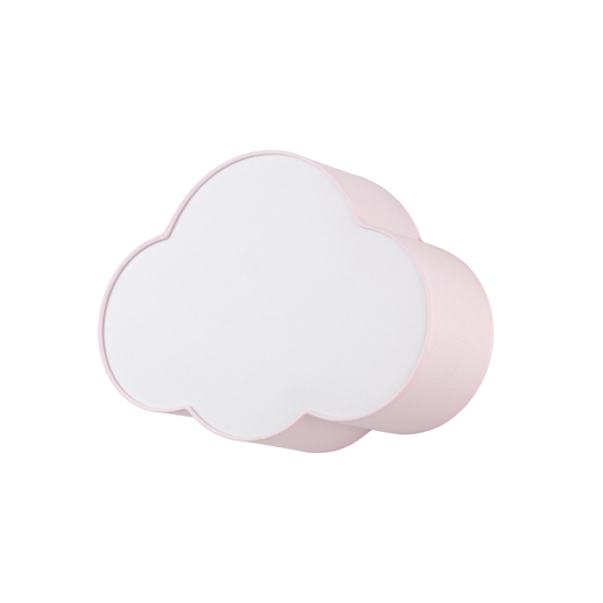 Plafoniera per camerette bambina nuvola di tessuto rosa 43 cm