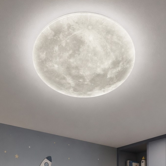 Plafoniera luna led 22w 3000k dimmerabile con telecomando