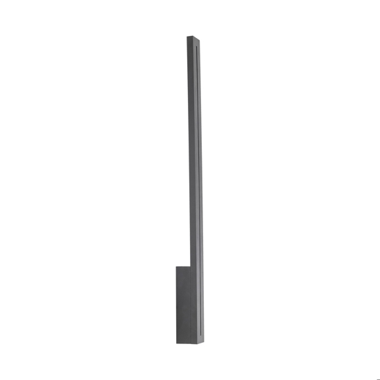 Applique da esterno verticale di design moderna grigio ip65 led 12w 3000k