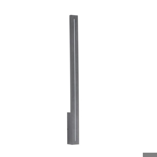 Applique da esterno verticale di design moderna grigio ip65 led 12w 3000k